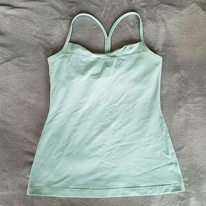 Tonic workout tank top with built in shelf bra